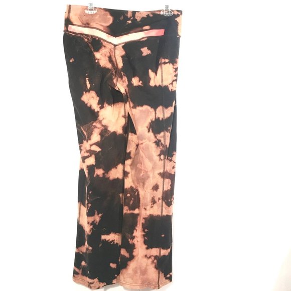 Nike Pants - NIKE  X CUSTOM Acid Wash Black Leggings Pink